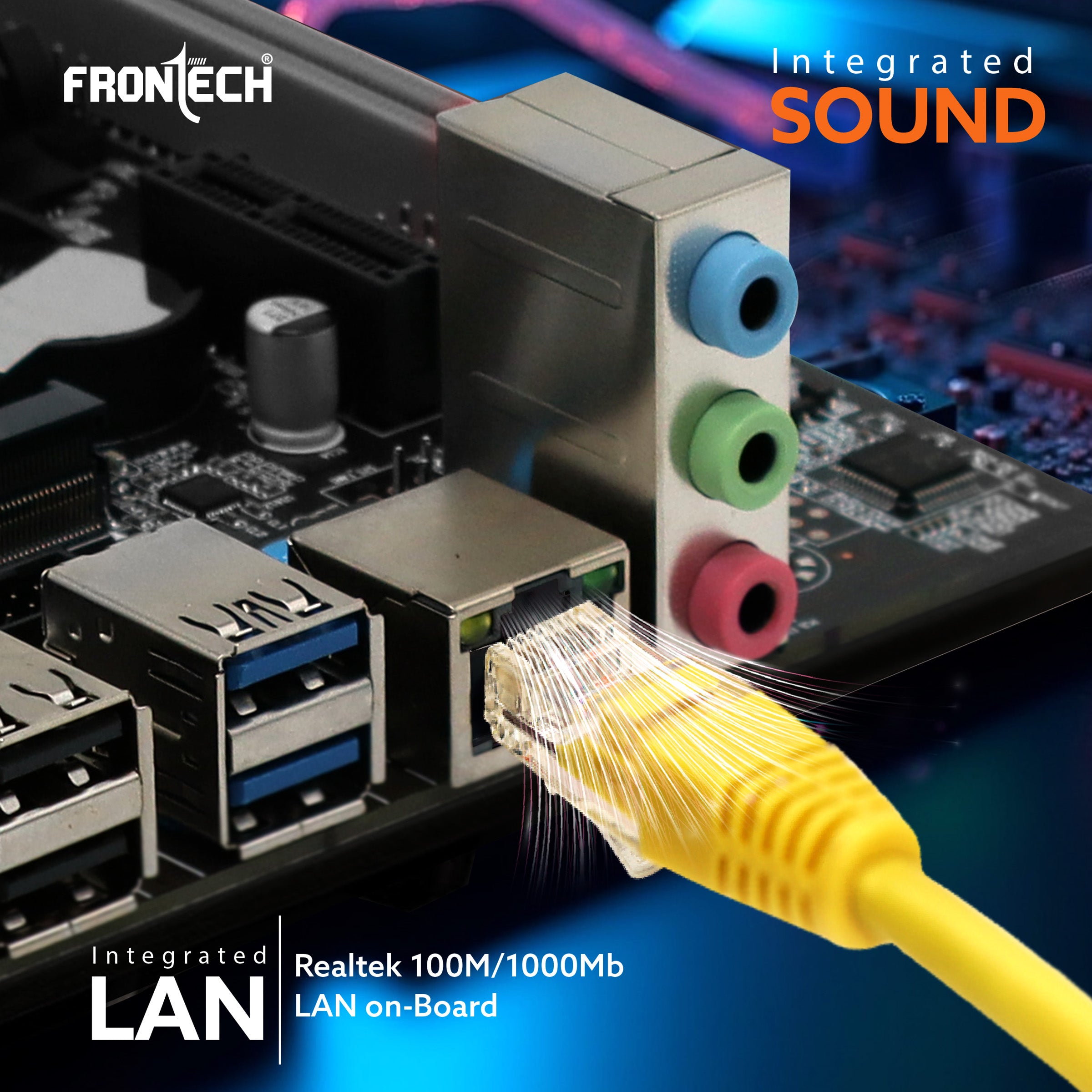 Frontech ProSeries H81 ATX Motherboard - Support Intel | AMD Processor,DDR4 | DDR5,PCIe Slots,LAN, Multiple USB Ports, HDMI | DisplayPort outputs Frontech ProSeries H81 ATX Motherboard - Support Intel | AMD Processor,DDR4 | DDR5,PCIe Slots,LAN, Multiple USB Ports, HDMI | DisplayPort outputs